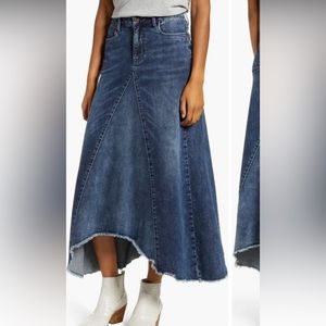 Wash Lab Denim long jean skirt